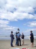 Interview on the beach during our Kite Fishing Tour
