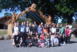 Maori Group at the Marae Entrance