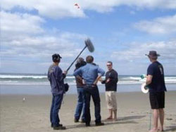 Filming with German Television ZDF for a documentary about New Zealand